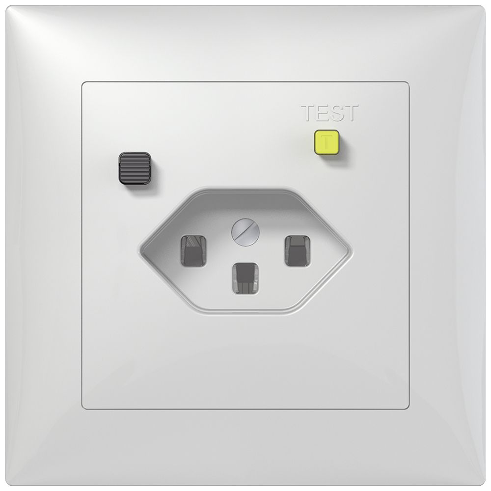 UP-FI-Steckdose SIDUS B T23 30mA weiss glänzend