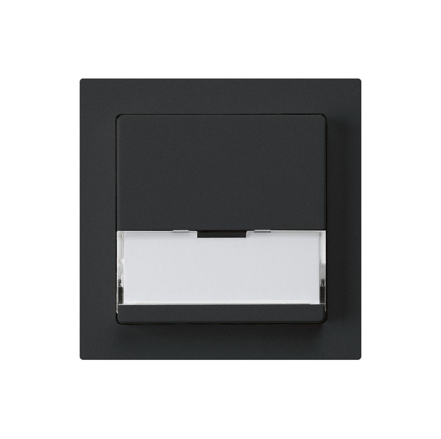 Poussoir de sonnerie ENC avec porte-étiquette A/1L kallysto noir