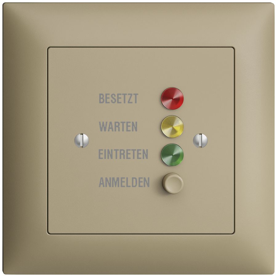 UP-Türstation für Rufleuchte deutsch, EDIZIOdue sand