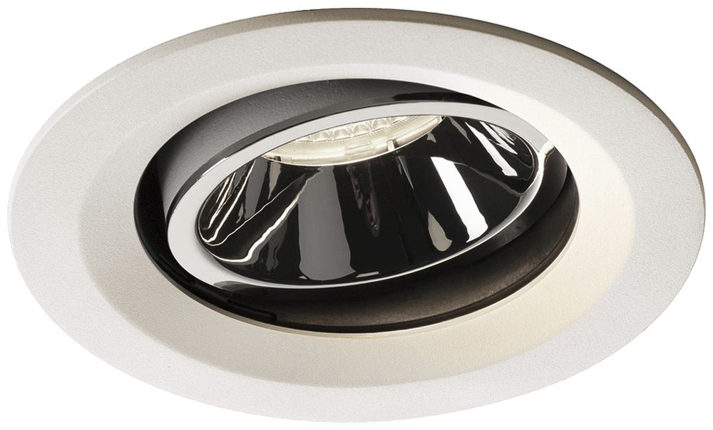 LED-Downlight SLV NUMINOS MOVE M 17.5W 1660lm 4000K 40° DIM Ø135×81mm ws/Cr