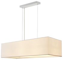 Luminaire suspendu SLV ACCANTO SQUARE E27 3×40W 800×300×200mm blanc
