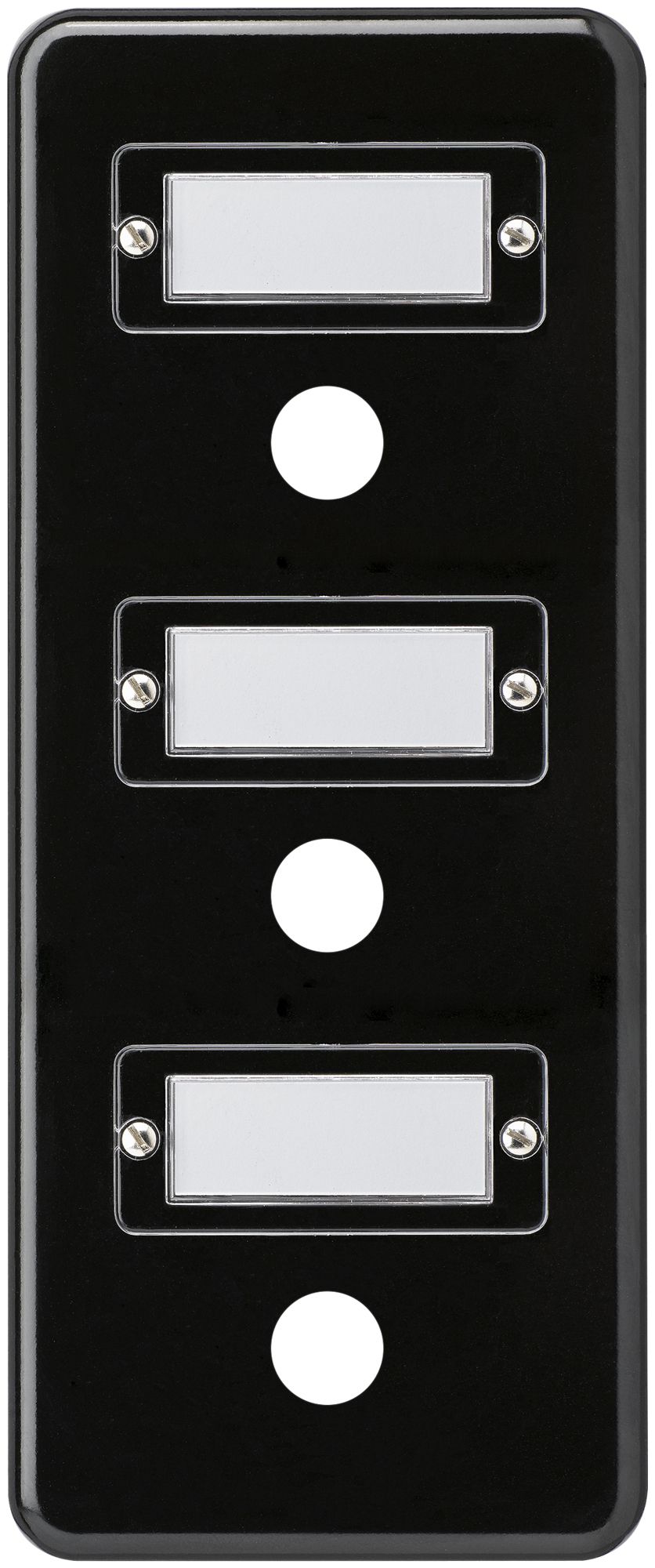 UP-Abdeckplatte basico 3×1 16+16+16mm schwarz