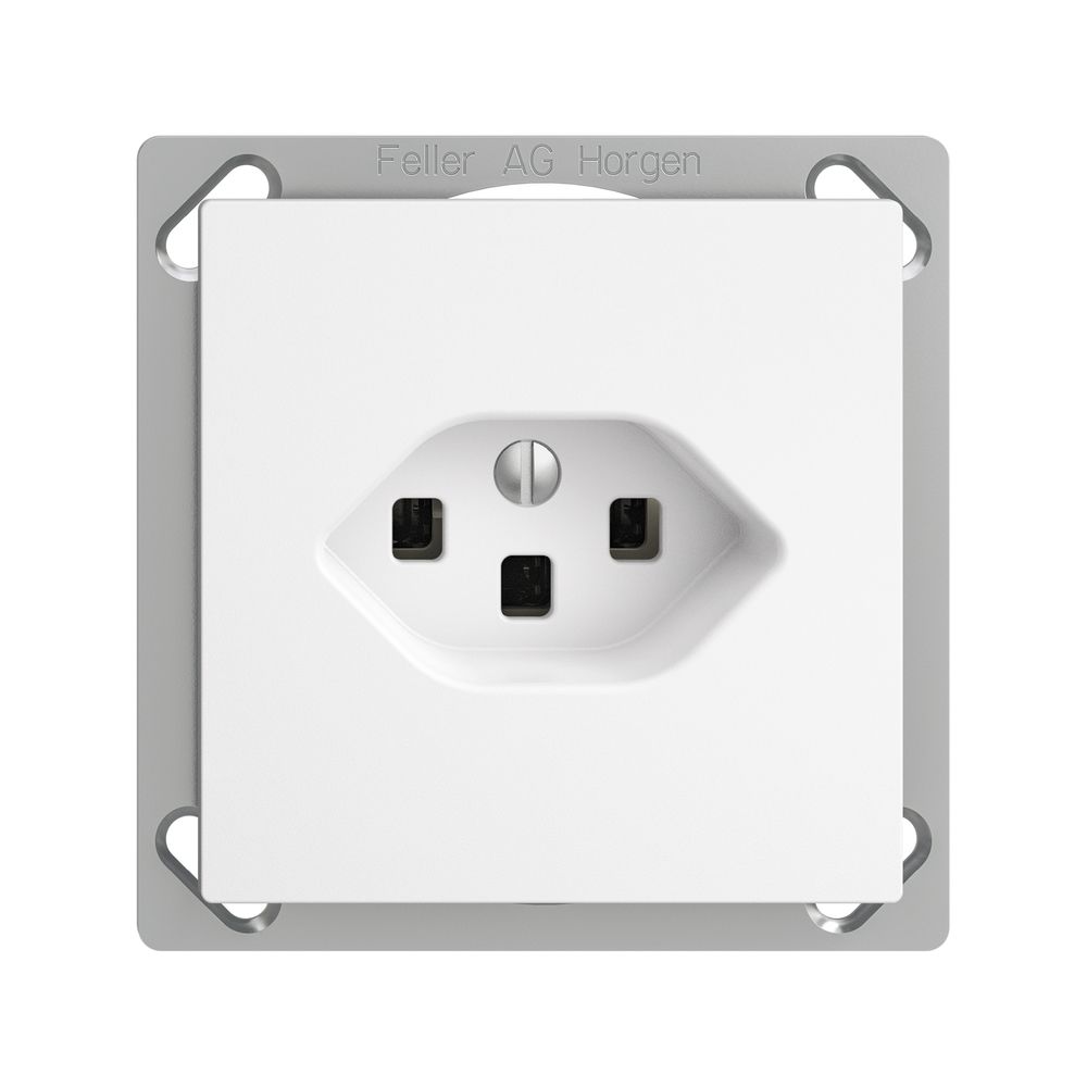 EB-Steckdose EDIZIOdue T23 16A weiss, mit Steckklemmen