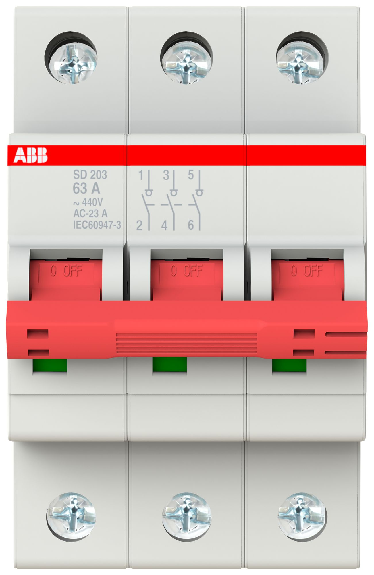 Sectionneur de charge AMD ABB pro M compact SD203/63 63A 3P 440V 3UM
