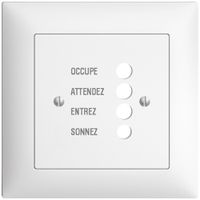 UP-Frontset EDIZIOdue weiss 88×88mm für Türstation 1334.F