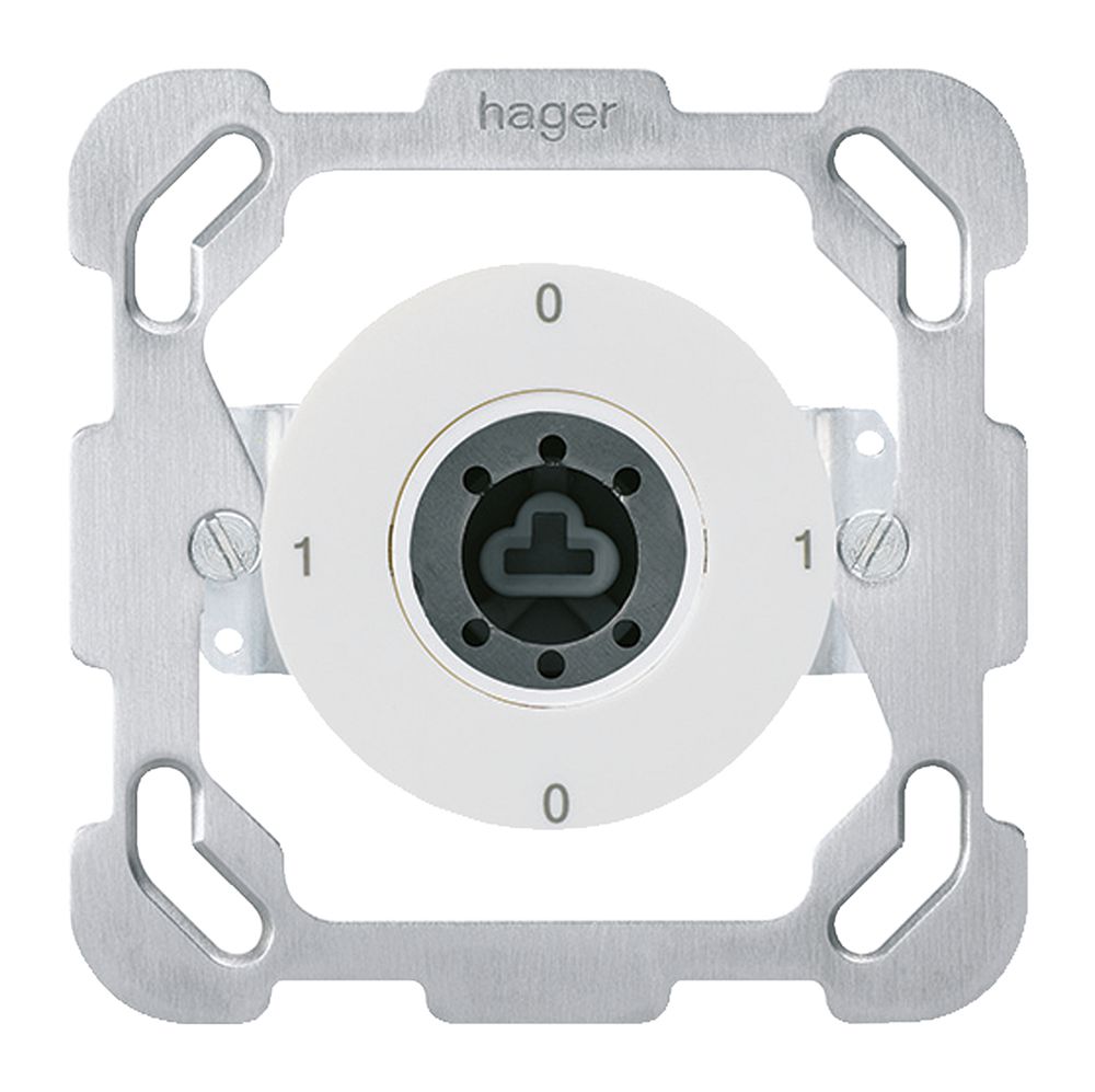 Insert pour interrupteur à clé ENC 0/1L basico blanc sans cylindre