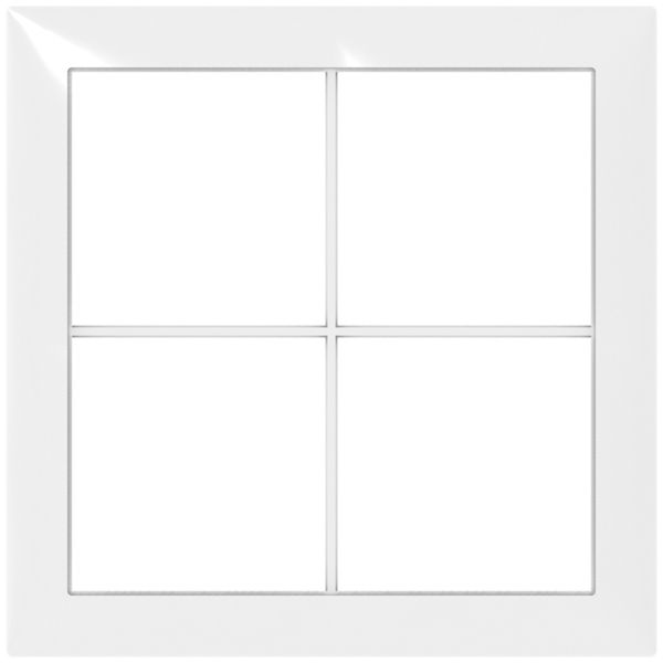 Telaio di copertura SIDUS 2×2 bianco lucido