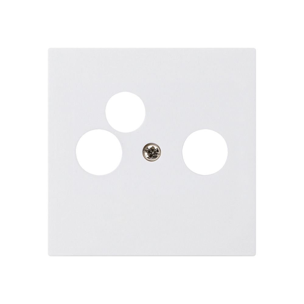 Placca frontale kallysto bianco per R/TV-NET 60×60mm