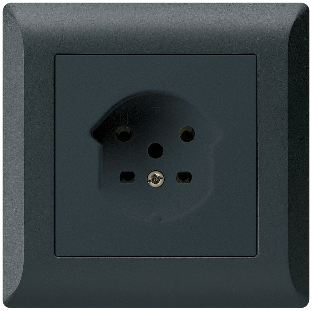 UP-Steckdose HA kallysto.line Typ 15 mit Steckklemmen schwarz