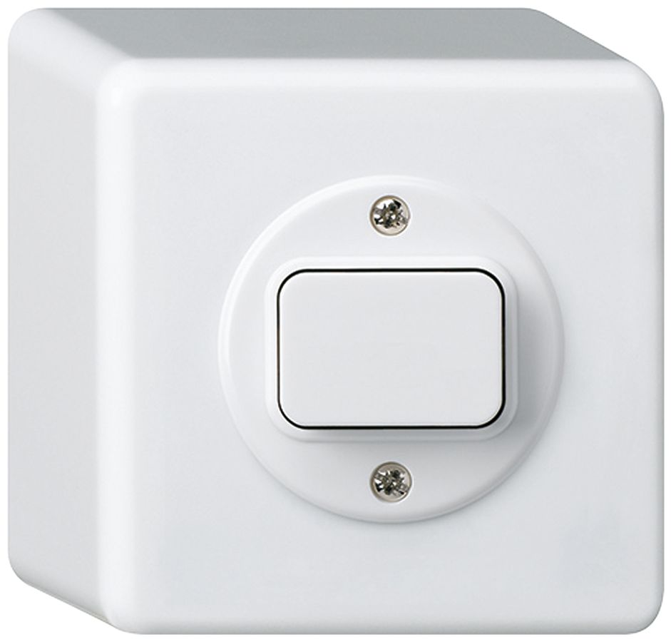 AP-Tastdimmer NV 25…500VA basico weiss, Phasenanschnitt