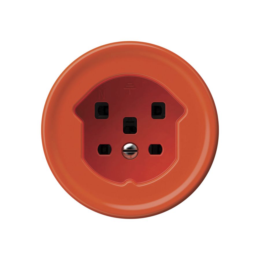 Steckdose origin 1×Typ 25 16A 230V 60×60mm orange