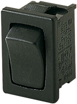 EB-Wippenschalter Novitronic, 12A/250V 0/1L, schwarz