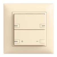 UP-Frontset EDIZIOdue zeptrionAIR Dimmer ohne Bezeichnung mit LED vanille