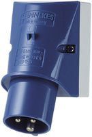 Apparatestecker CEE Mennekes 16A 2LPE blau