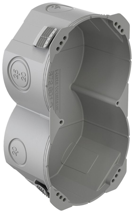 Hohlwanddose HSB D83 Basic 2×1 143×83×50mm GDP 850°C grau