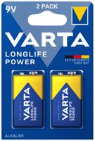 Pila alcalina VARTA Longlife Power 9V blister à 2 pezzi