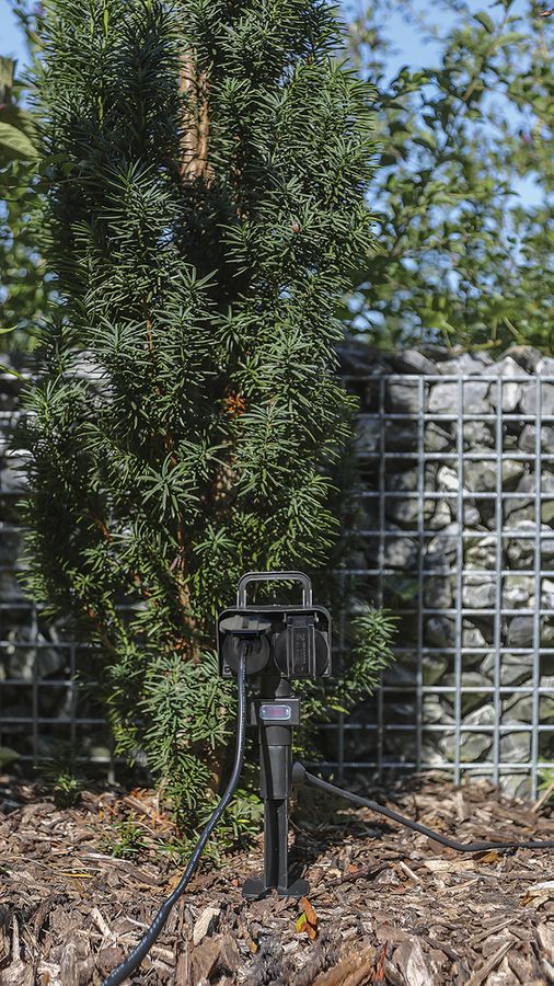 Gartensteckdose Steffen GardenLine Erdspiess 2×T13 Kabel 3m IP44