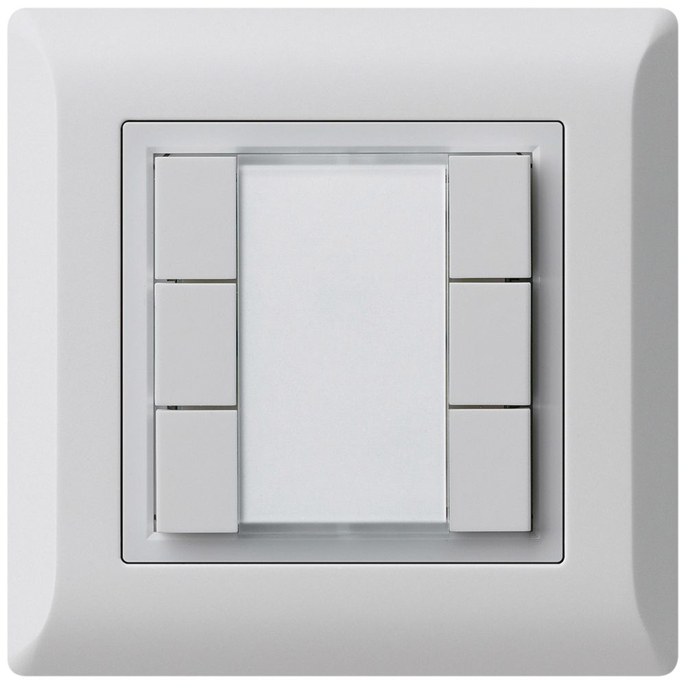 UP-Universaltaster 6×kallysto.line ohne LED hellgrau