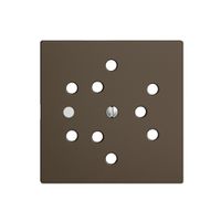 Kit frontal EDIZIOdue coffee 60×60mm 3×T12, lentille,