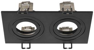 Coffret vide SLV NEW TRIA aluminium 170×90mm noir 2×Spot