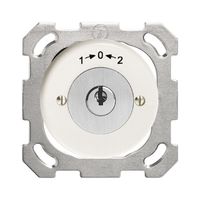 UP-Schwenktaster 1->0<-2 weiss mit Sicherheitsschloss