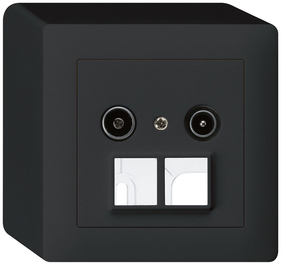 Prise d'antenne AP R/TV HMS kallysto 19dB noir