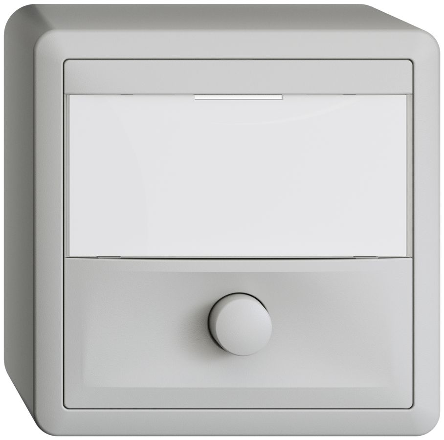 AP-Taster mit Namensschild EDIZIOdue hellgrau