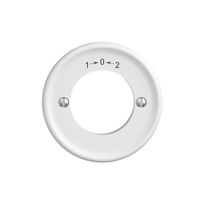 Frontset STANDARDdue 1->0<-2 weiss für Schwenktaster