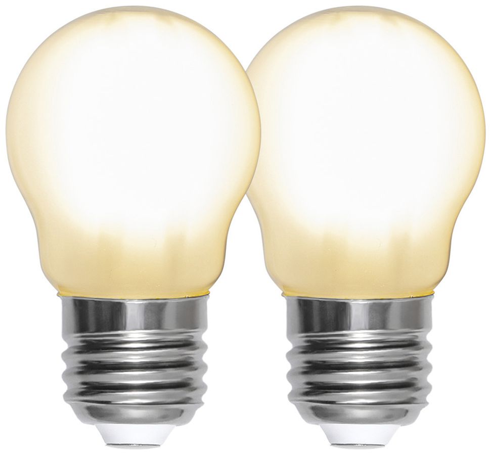 Lampe LED E27 4.5W 470lm 2700K opalin Ø45×78mm Duo Pack