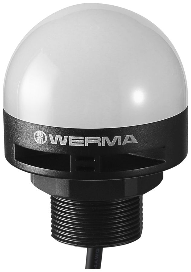 EB-Signalleuchte Werma, Dauer/Summer, 10…30VDC, Stecker M12 5P