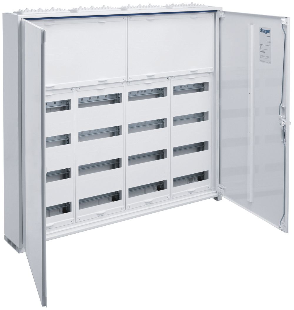 Distributore AP Hager univers 6 file 192UM coperc. IP44 1050×950×160mm