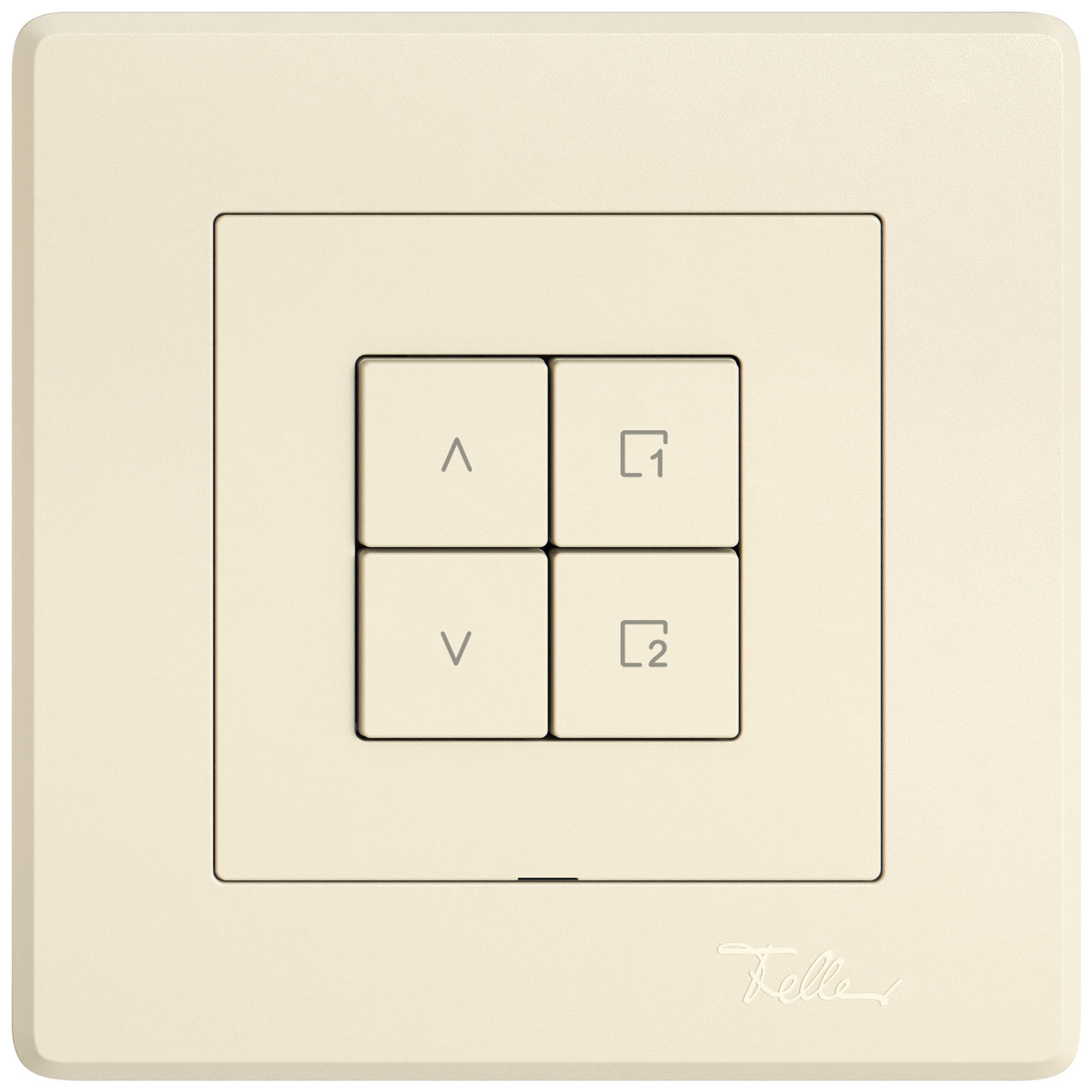 Interrupteur stores ENC EDIZIO.liv Wiser SNAPFIX® 1 scène 4 touches WLAN cr