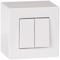 AP-Wippschalter ATO 3+3/1L weiss Gr.I