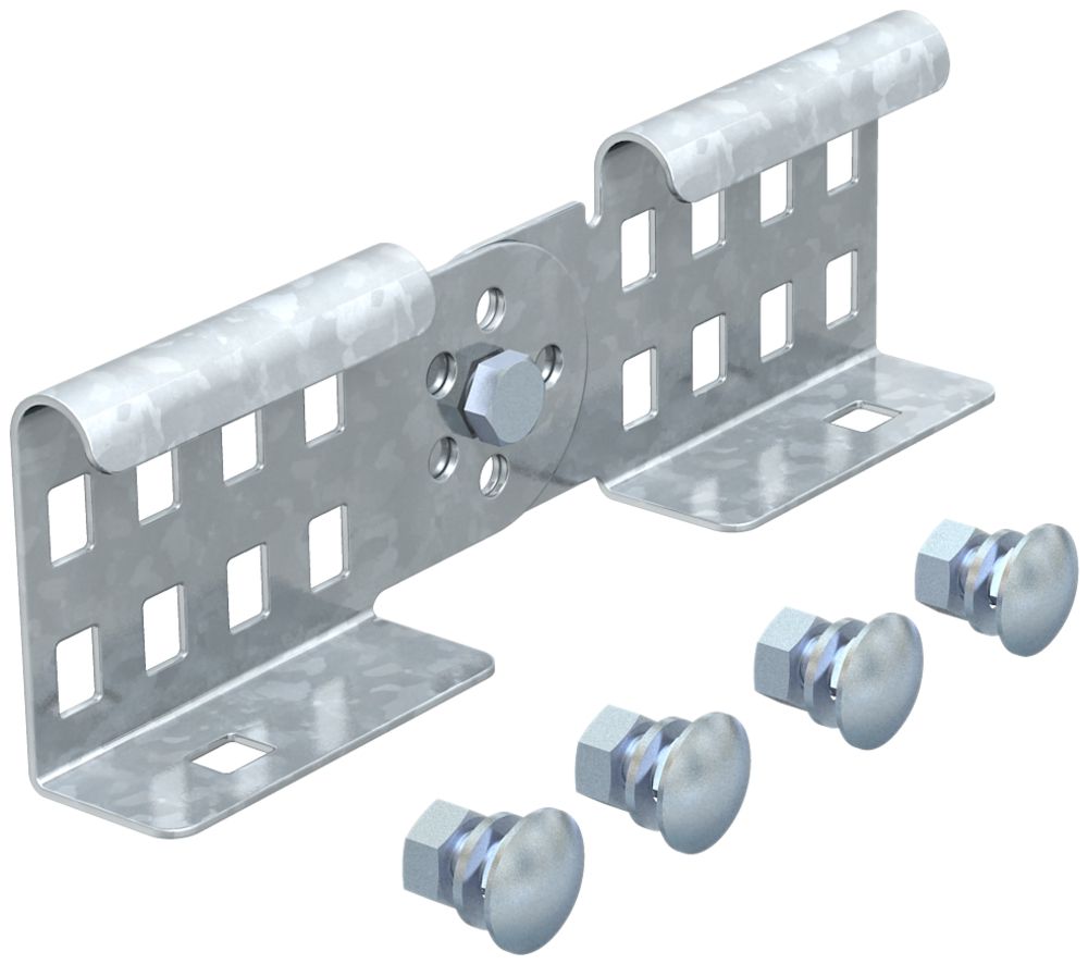 Raccord articulé Bettermann h=60mm p.échelle de câble zingué à chaud immersion