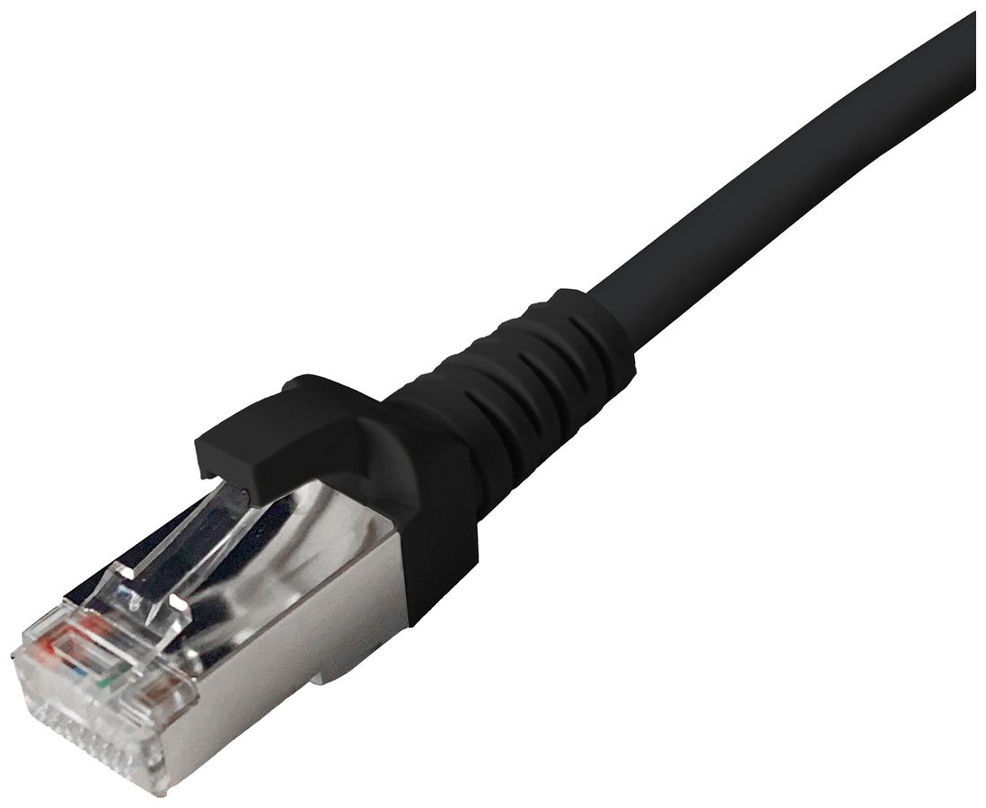 Câble patch RJ45 Dätwyler 5502 flex PVC CAT5e S/UTP AWG26 1:1 noir 3m