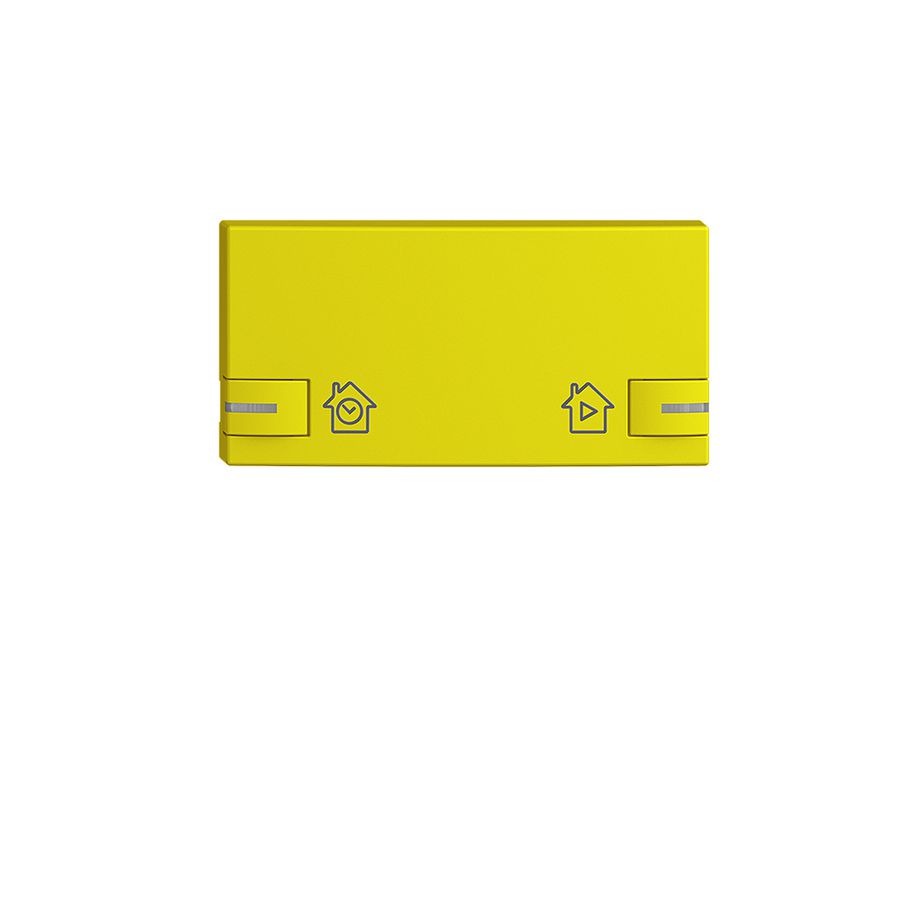 Bottone EDIZIOdue per zeptrionAIR interr.ora.c.desig.c.LED lemon