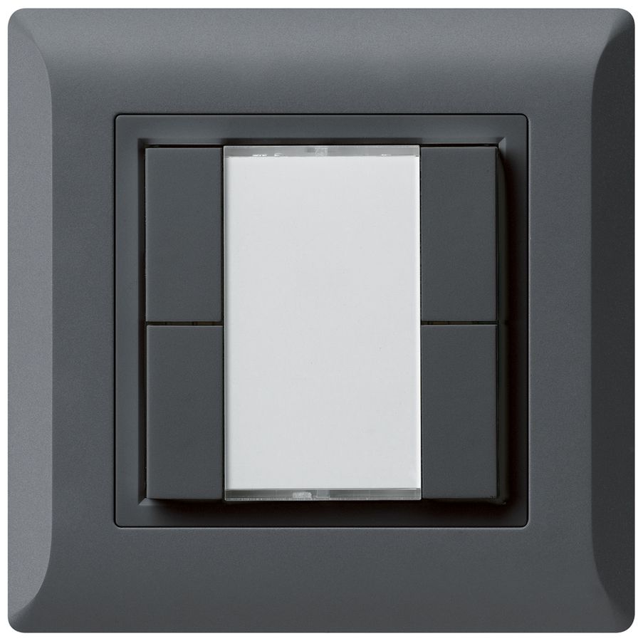 Pulsante universale INC 4×kallysto.line con LED antracite