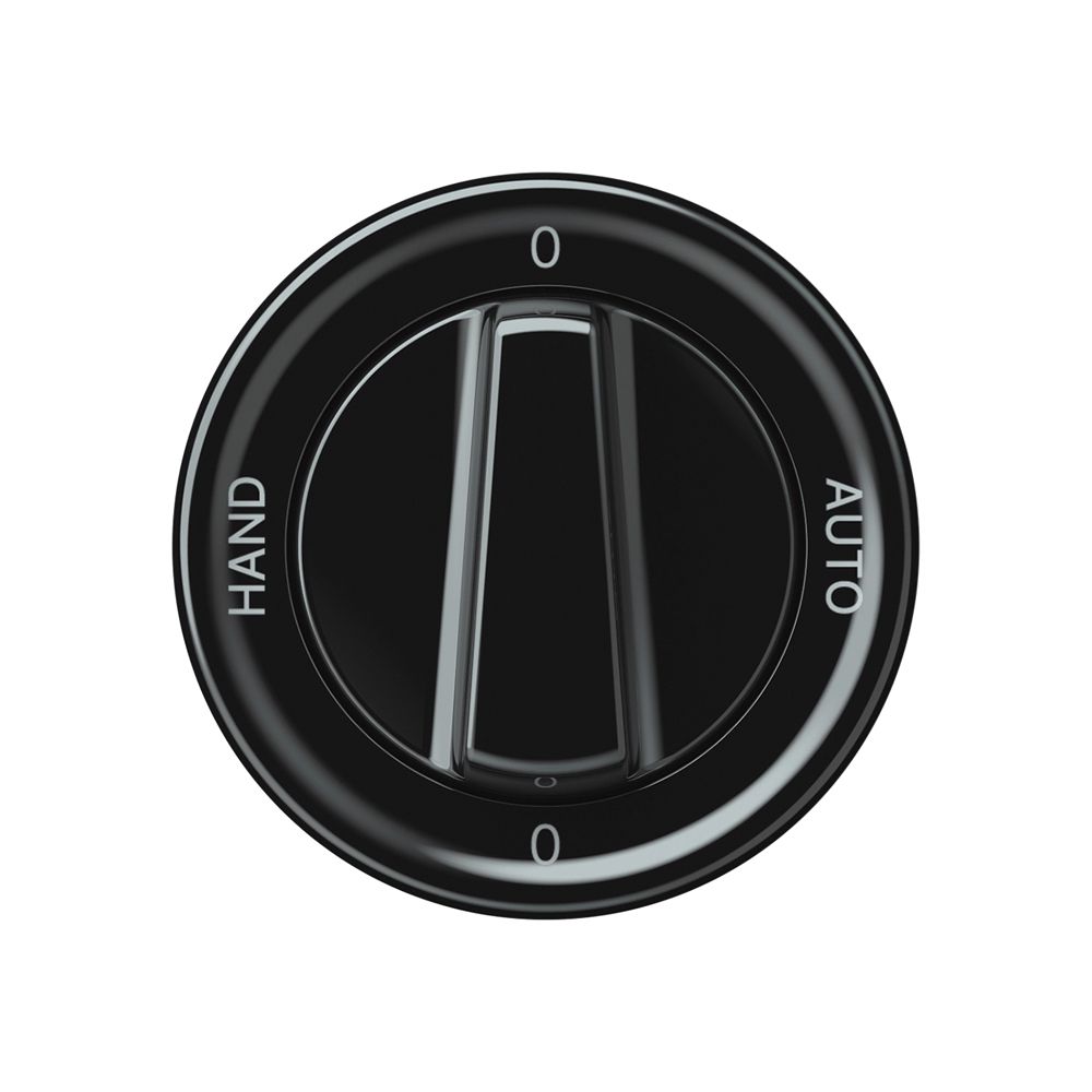 Drehschalter origin Umschalter 2/1L 16A 250V 0-AUTO-0-HAND 60×60mm schwarz