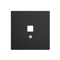 Kit frontale EDIZIOdue nero 60×60mm per interfaccia USB