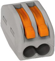 Leuchtenklemme WAGO 2P 0.08…2.5mm² grau