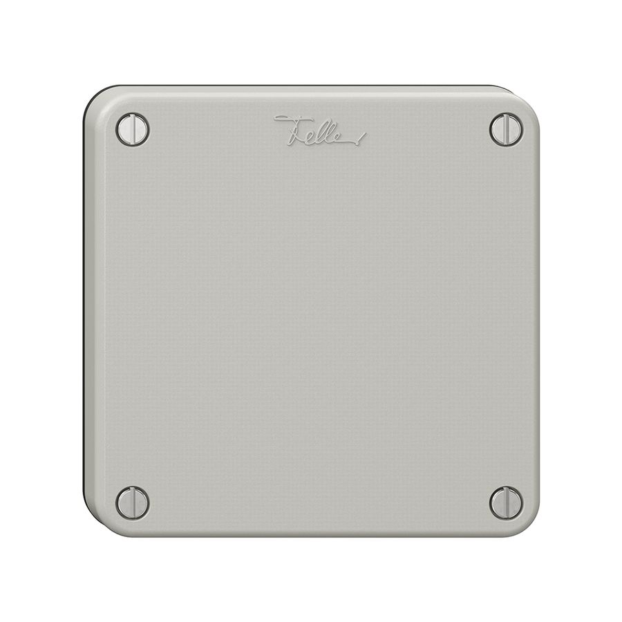 Blinddeckel NEVO, mit schwarzer Dichtung, lichtgrau