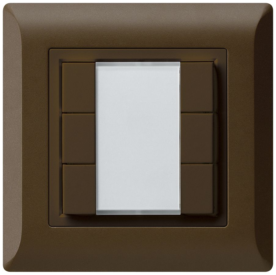AP-Multifunktionstaster kallysto.line KNX RF 6-fach braun