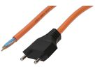 Anschlusskabel MH EXTEND PUR 10A 230V 2×1.5mm² Typ 11/frei 5m orange