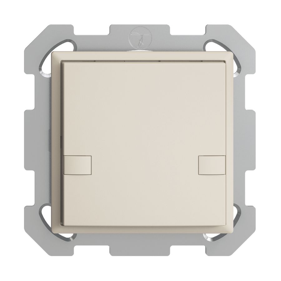 Poussoir ENC KNX 1× EDIZIOdue colore crema RGB sans LED