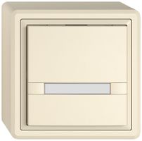 Poussoir KNX RGB AP EDIZIO.liv SNAPFIX® capteur temp.s.LED étiqu.1× comm.2T cr