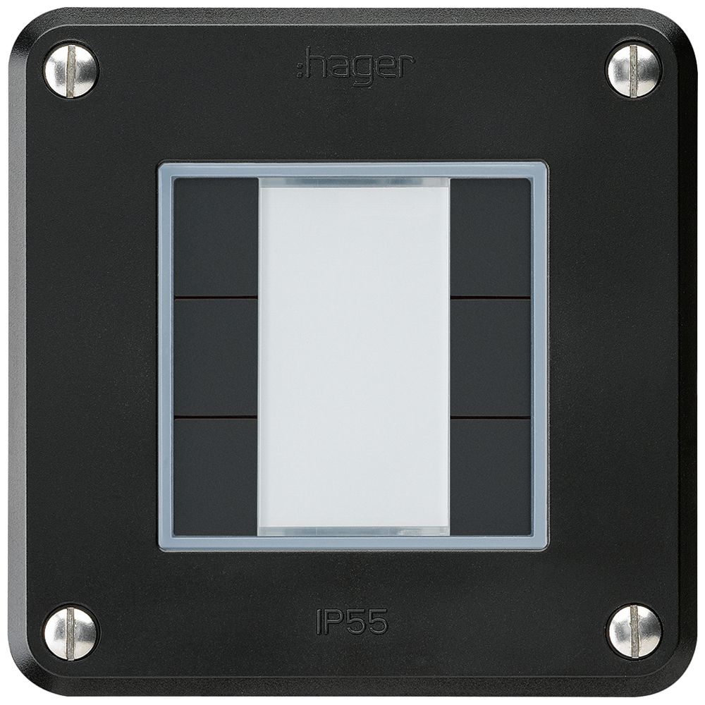 UP-Taster robusto A KNX 6× s/e-link schwarz