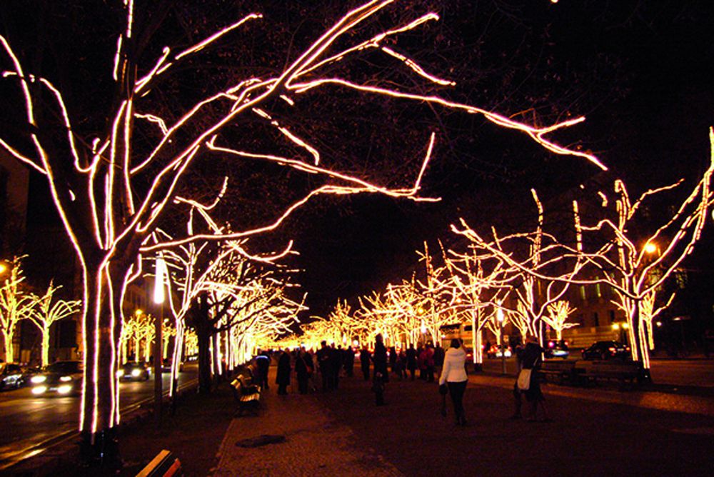 LED-Lichtschlauch ELBRO 230V Ø13mm 45m warmweiss, horizontal