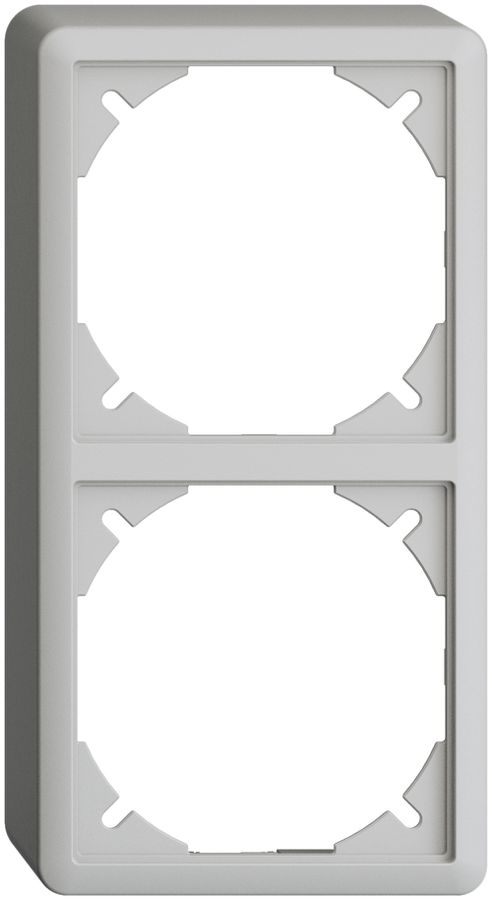 Capot EDIZIOdue 39mm I-I gris clair pour combinaison vertical/horizontal