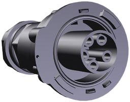 Buchsenteil Wieland 5L 50A schwarz RST 50i5 250/400V 4…6mm² IP65