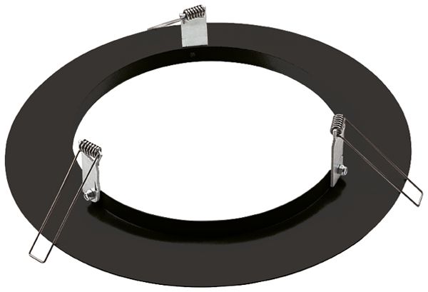 Cadre d'encastrement SG Rax 200 acier Ø300mm noir